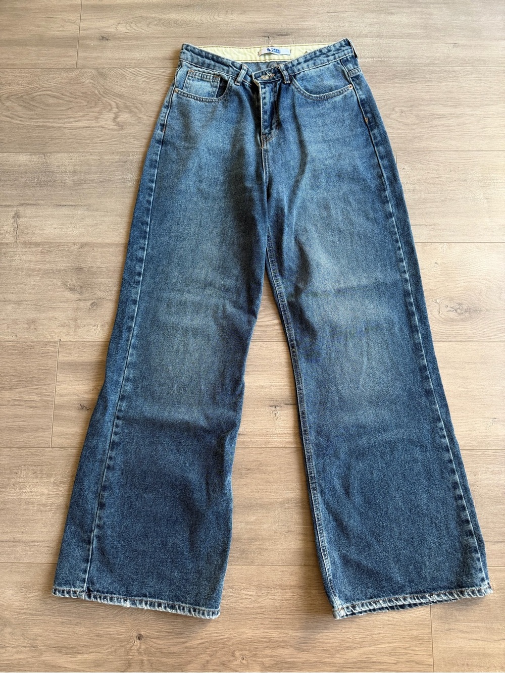 Three Jeans Blue Denim Baggy Jeans - Size 30